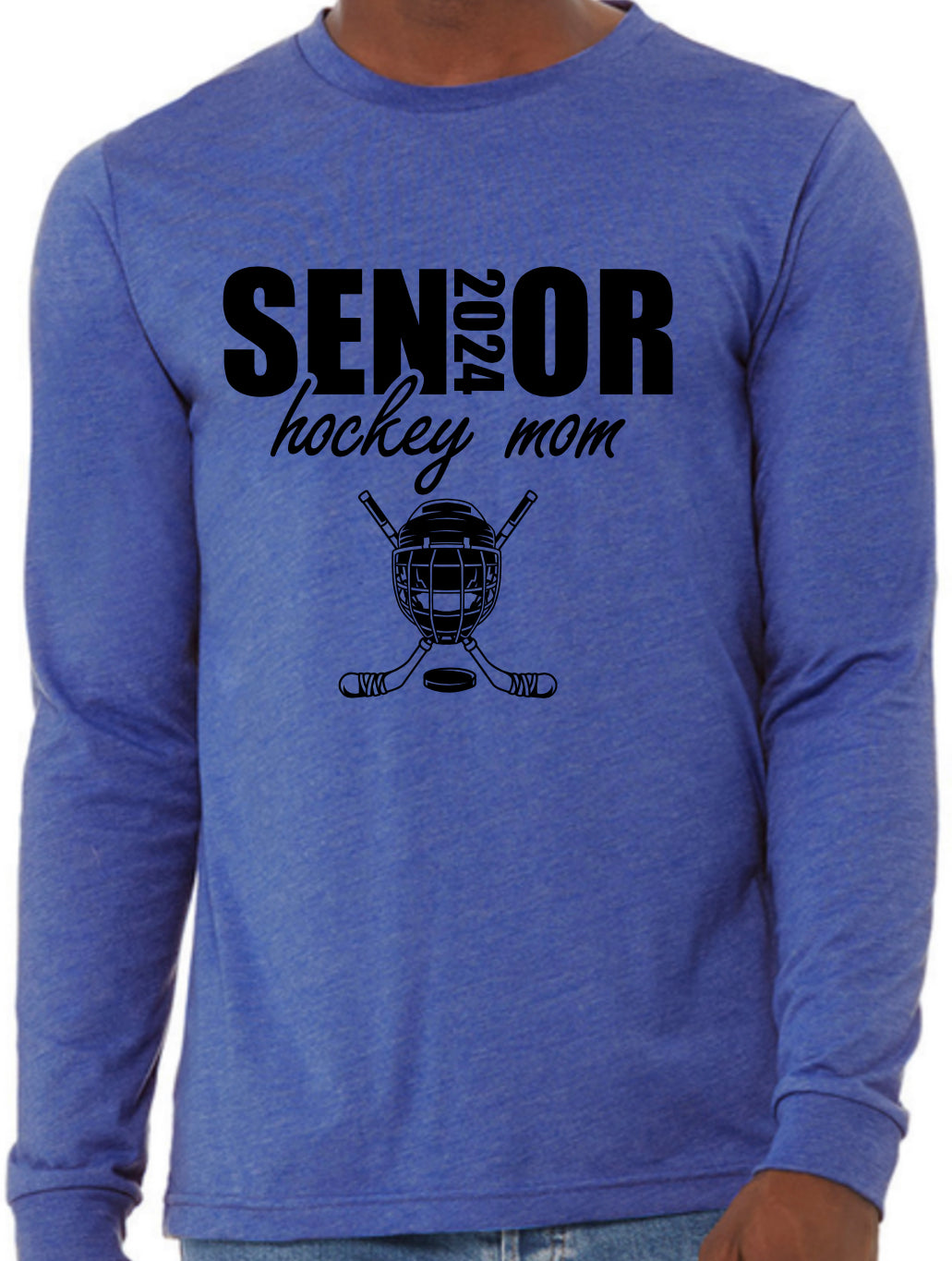 Senior 2024 Hockey Mom Long Sleeve