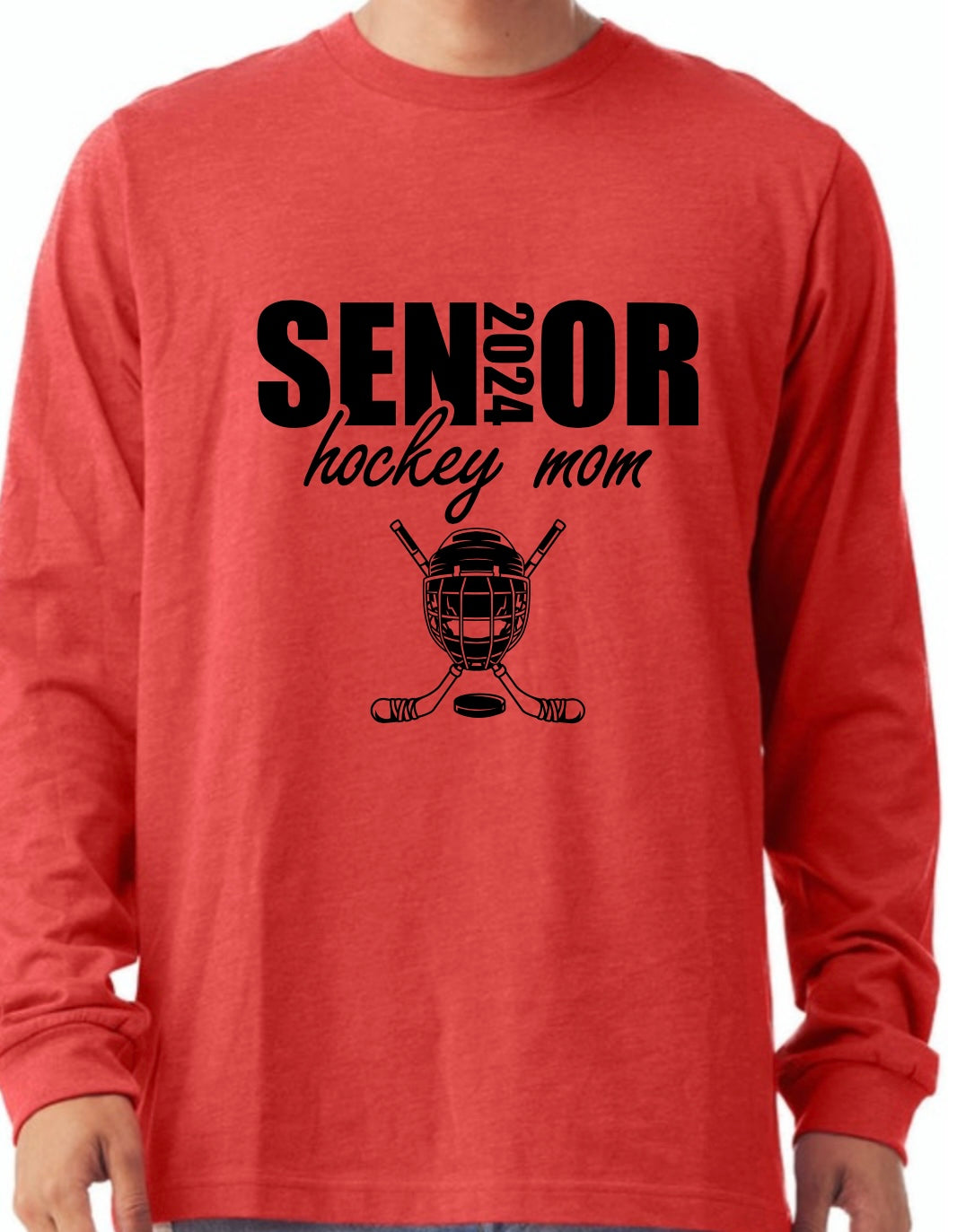 Senior 2024 Hockey Mom Long Sleeve