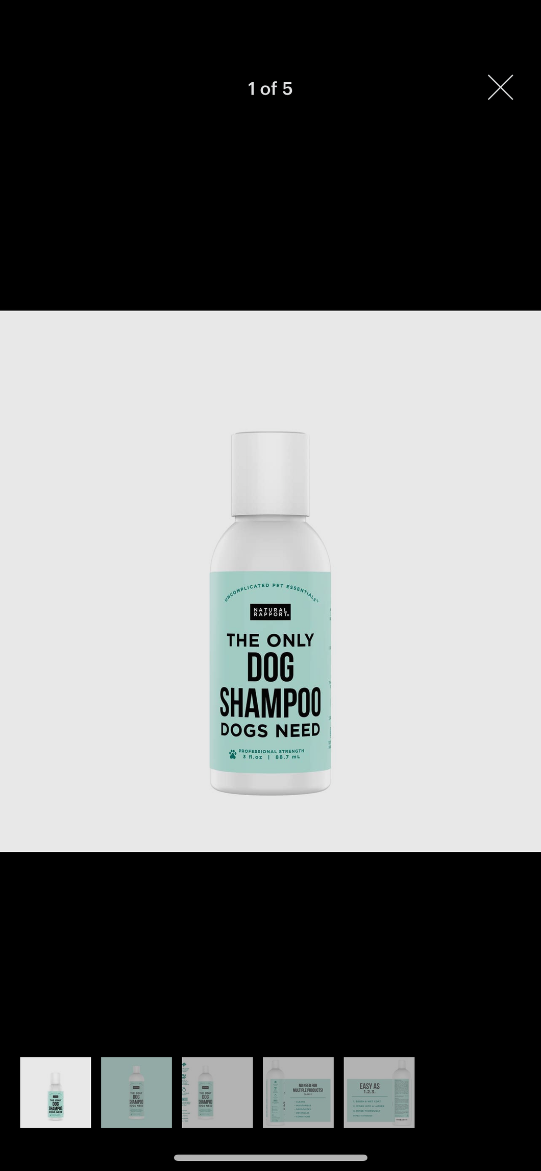 Natural Rapport Dog Shampoo