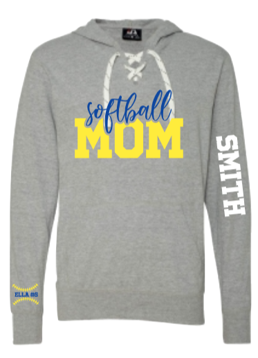 Softball Mom Shirt w/ Name & Number