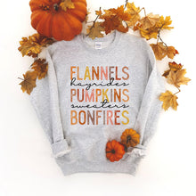 Load image into Gallery viewer, Flannels, Pumpkins, Bonfires Crew
